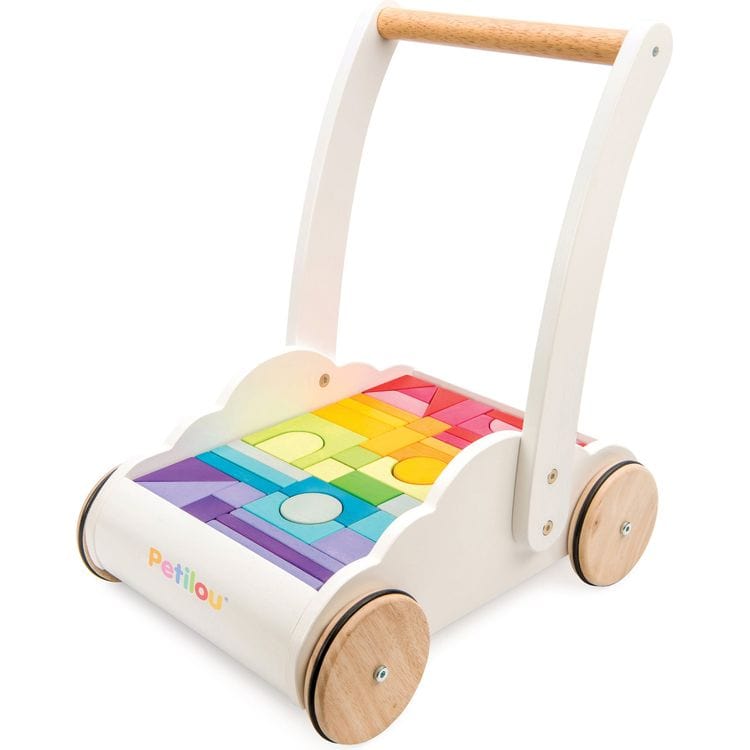 Le Toy Van Rainbow Baby Walker & Puzzle - 45 Blocks