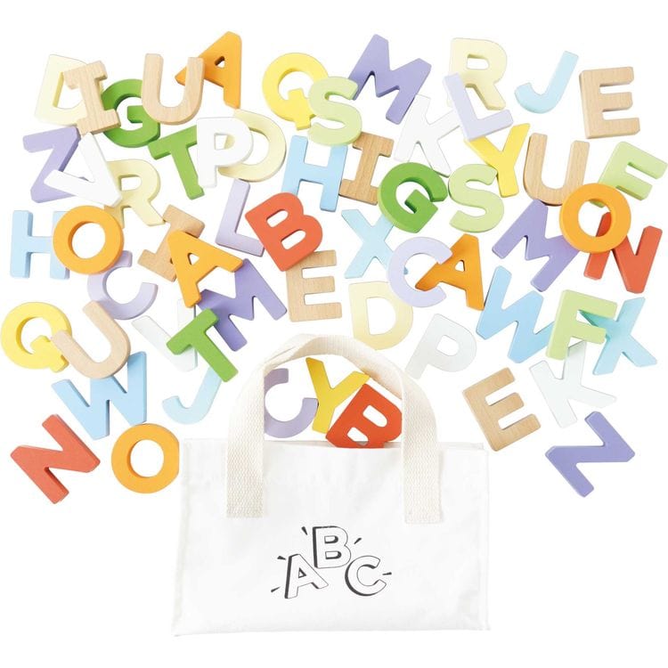 Le Toy Van Wooden Alphabet Set & Bag - 60 Letters