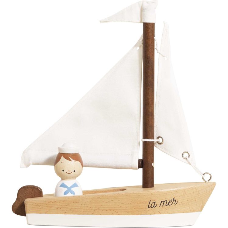 Le Toy Van Wooden Sailing Boat & Captain