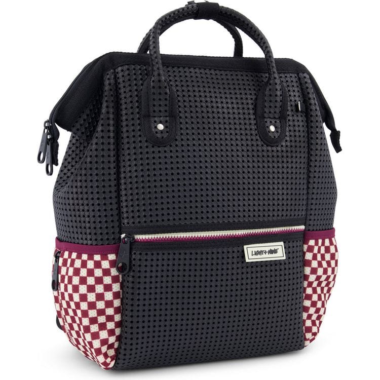 Light + Nine Tweeny Short Backpack - Checkered Brick