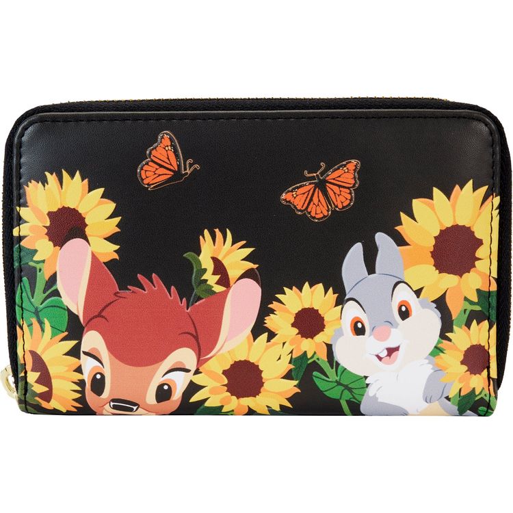 Loungefly Bambi Sunflower Friends Zip Around Wallet