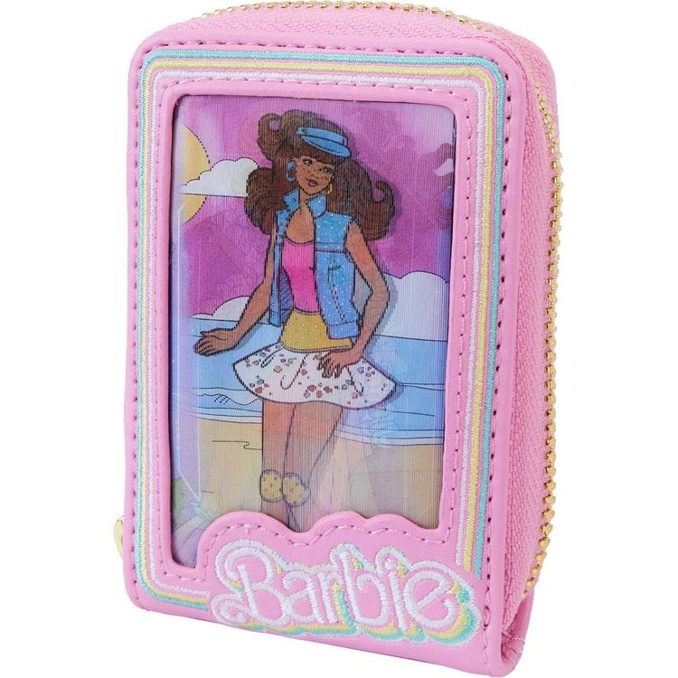 Loungefly Barbie™ 65th Anniversary Doll Box Triple Lenticular Zip Around Wallet