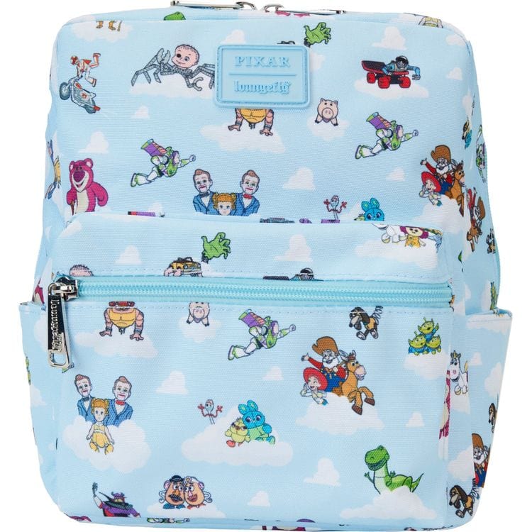 Loungefly Toy Story Movie Collab All-Over Print Nylon Square Mini Backpack