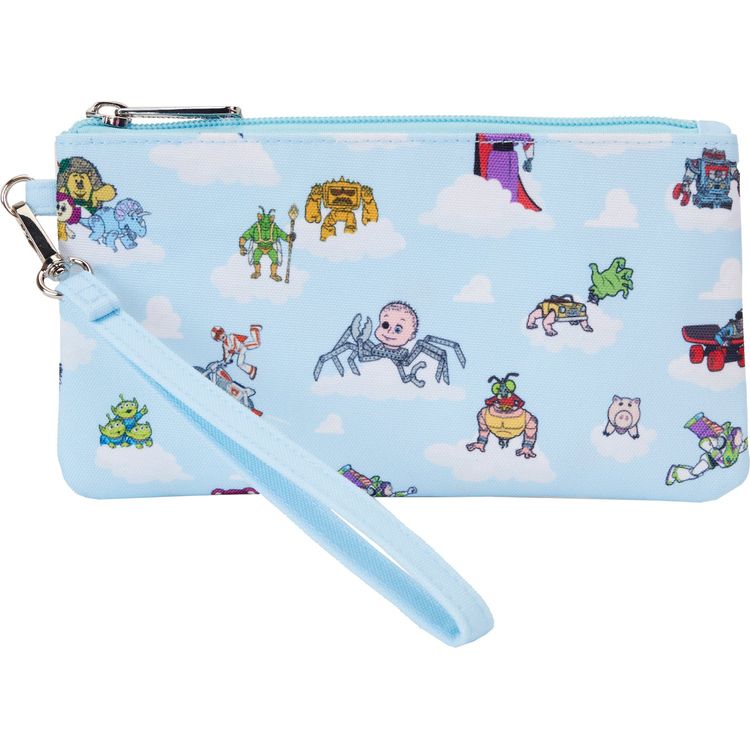 Loungefly Toy Story Movie Collab All-Over Print Nylon Zipper Pouch Wristlet