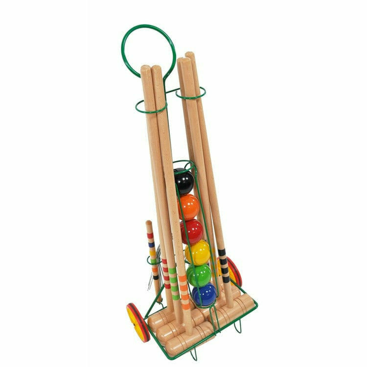 Lucio Londero 6 Player Croquet Set with Trolley