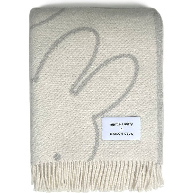 Maison Deux Miffy Blanket - Cloud White/Grey