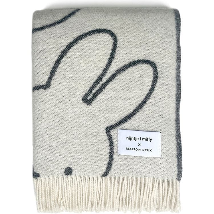 Maison Deux Miffy Blanket - White/Black