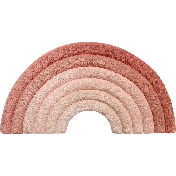 Maison Deux Rainbow Rug - Rusty Pink