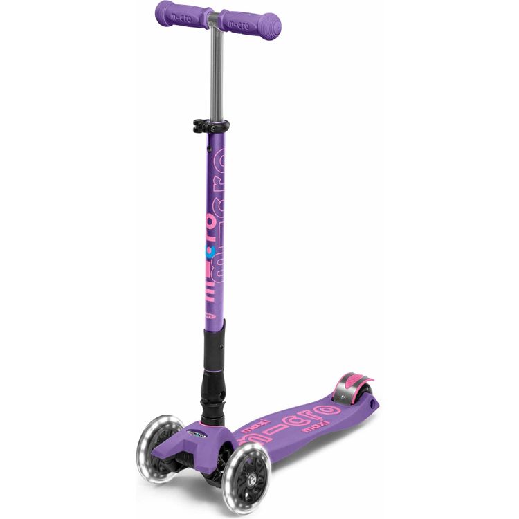 Micro Kickboard Micro Maxi Foldable LED Scooter - Purple