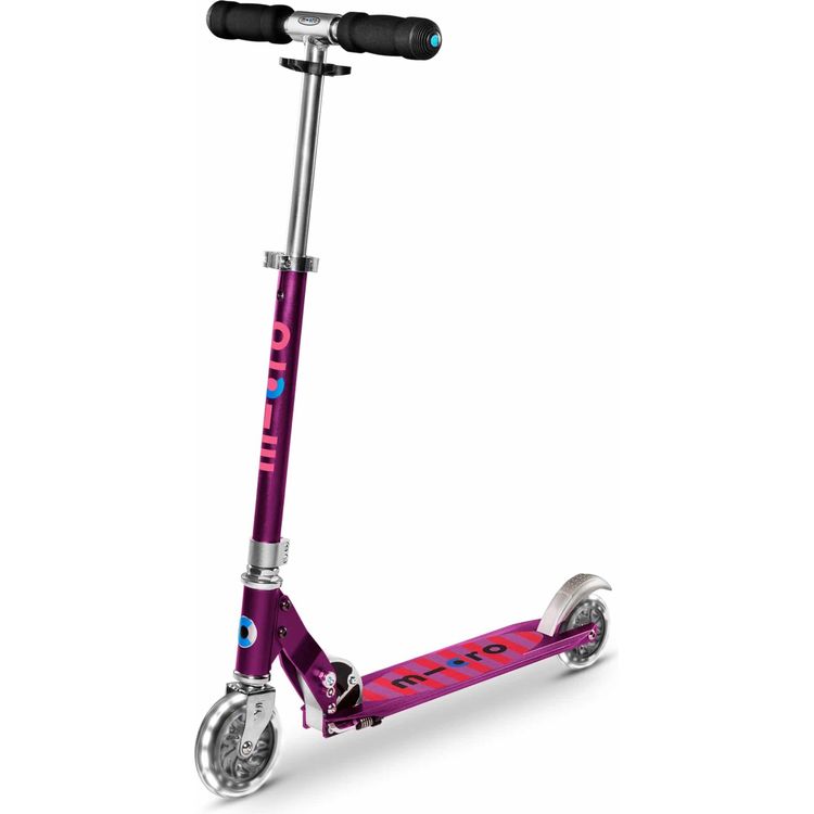 Micro Kickboard Micro Sprite LED Scooter - Purple Stripe