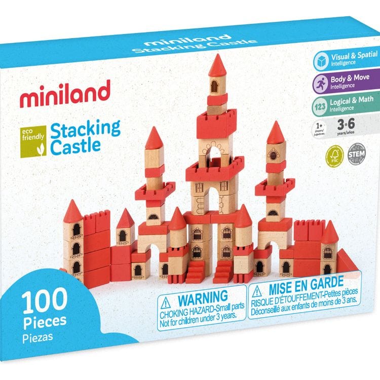 miniland Wooden Stacking Castle