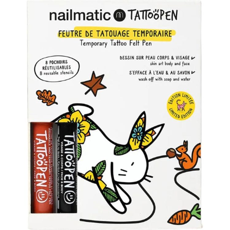 Nailmatic Bunny Tattoo Pen Set for Kids