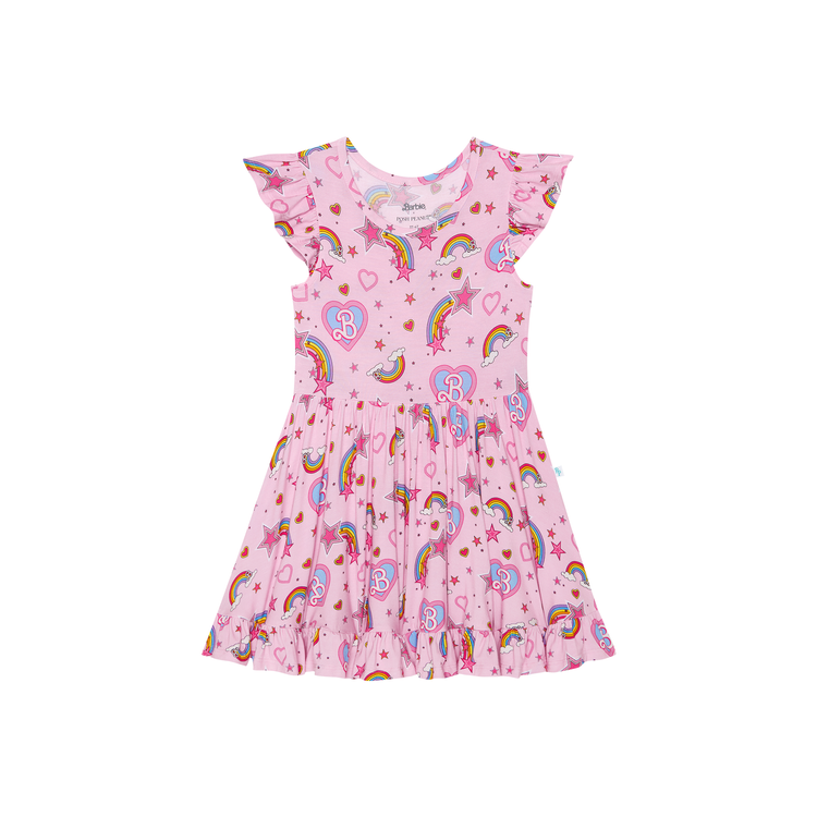 Posh Peanut Barbie Star Power - Cap Sleeve Ruffled Twirl Dress