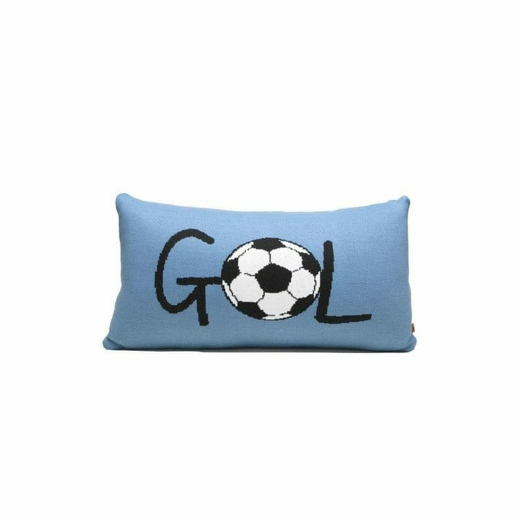 Rian Tricot Blue GOL Soccer Pillow