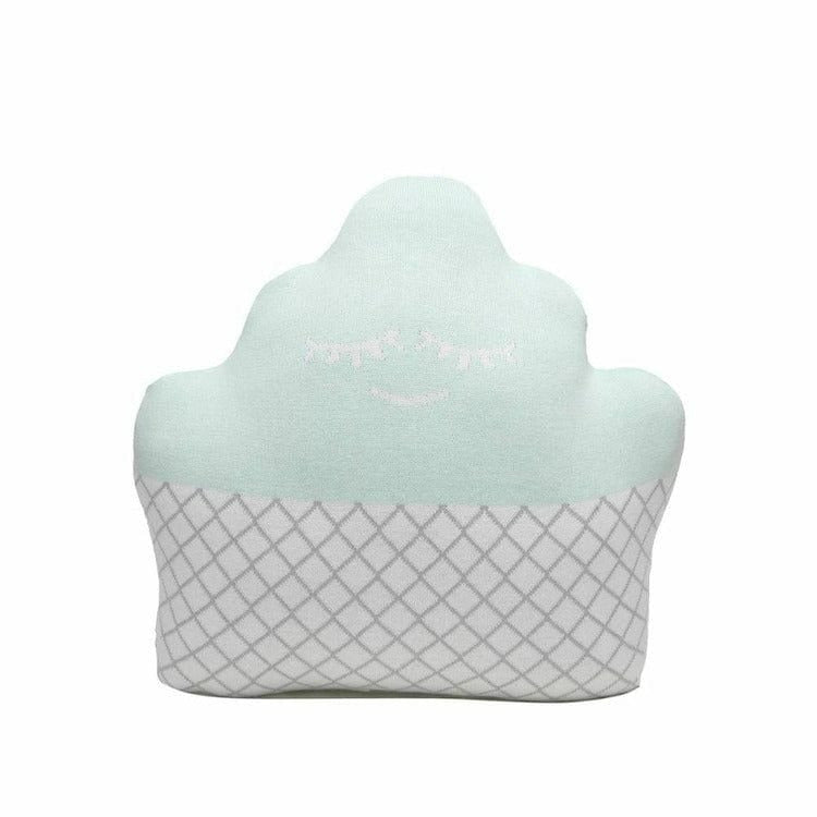 Rian Tricot Mint Cupcake Pillow