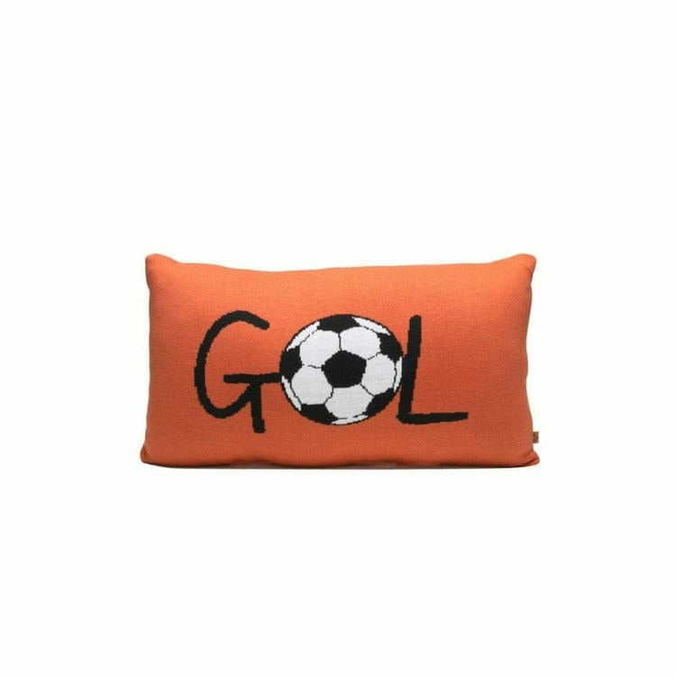 Rian Tricot Orange GOL Soccer Pillow