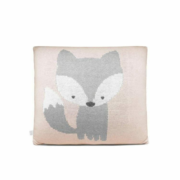 Rian Tricot Soft Pink Fox Pillow