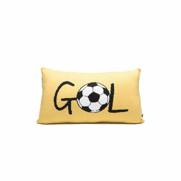 Rian Tricot Yellow GOL Soccer Pillow