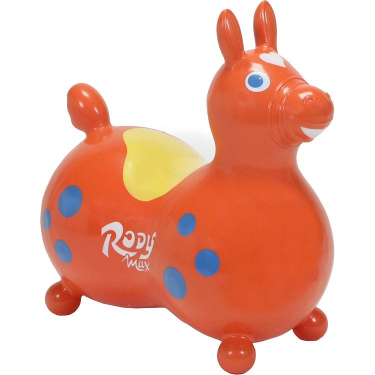 Rody® Gymnic Orange Rody Horse Max Inflatable Bouncer Ride-on (with Hand Pump)