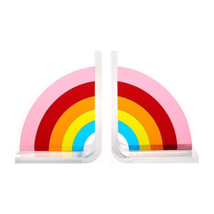 Tara Wilson Designs Mirrored Rainbow Bookends