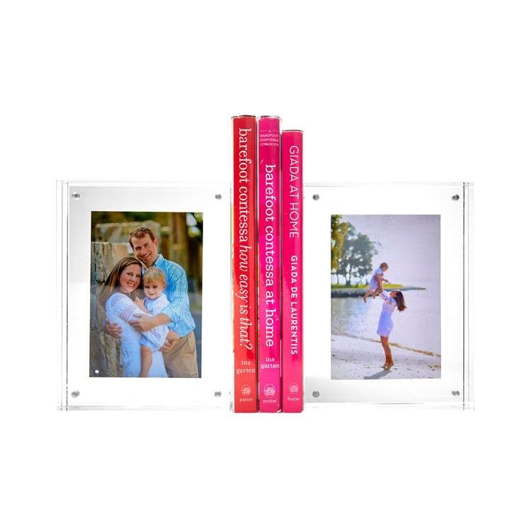 Tara Wilson Designs Really Thick Photo Frame Bookends - Clear