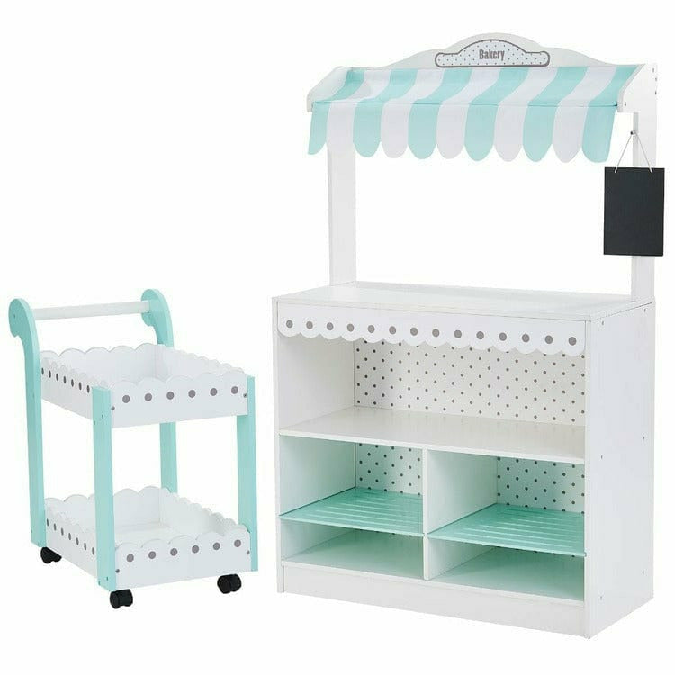 Teamson Kids My Dream Bakery Shop Dessert Stand - White/Mint