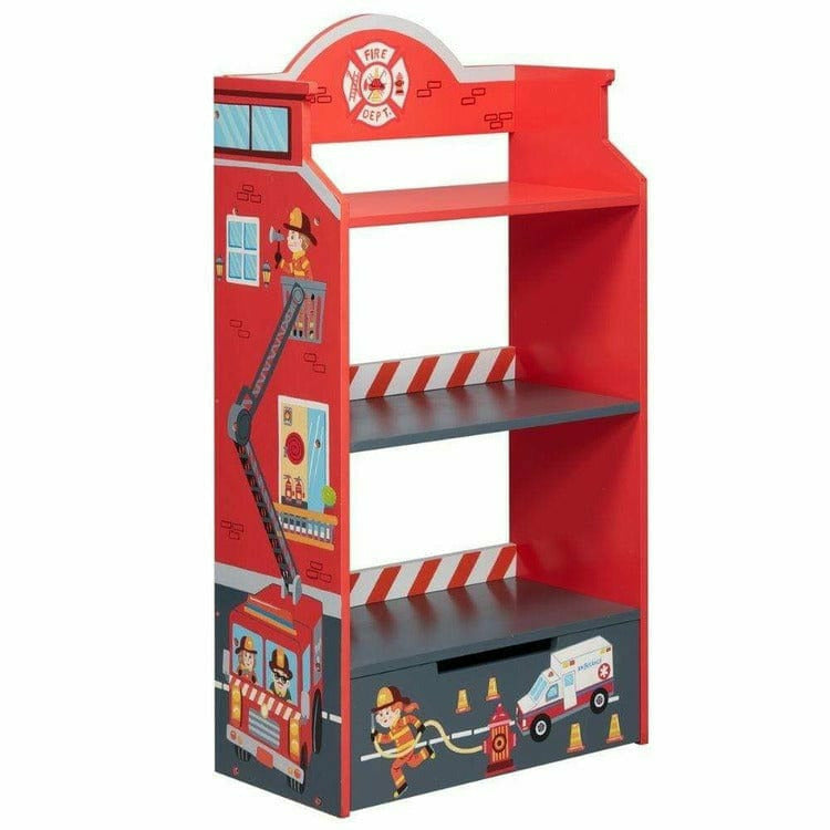 Teamson Kids Little Fire Fighters Bookshelf