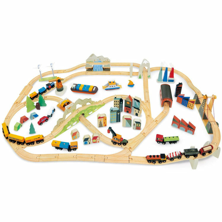 Tender Leaf Toys Mountain View Train Set