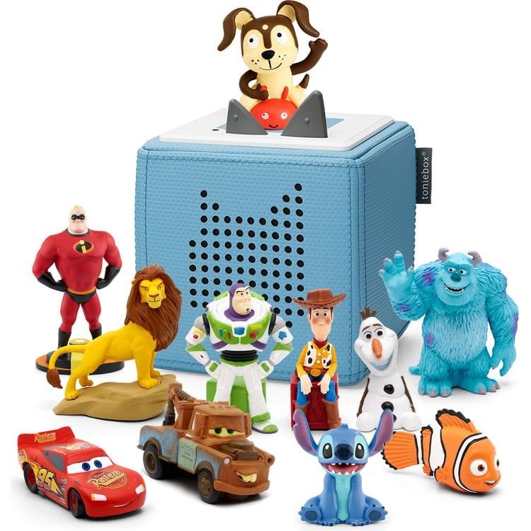 Tonies Disney Light Blue Starter Set and 10-Pack Tonie Audio Figurine Bundle - FAO EXCLUSIVE