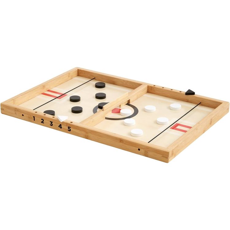 Wonder & Wise Sling-A-Ling Wooden Table Hockey Game