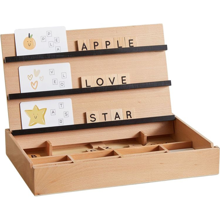 Wonder & Wise Wooden Compelling Spelling Activity Box