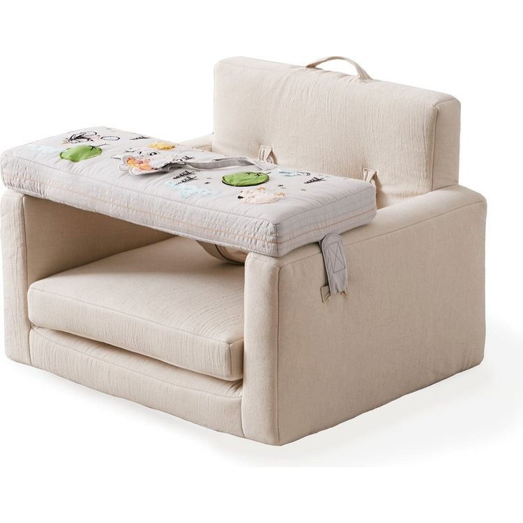 Wonder & Wise Rolling Along Square Interactive Chair - Neutral