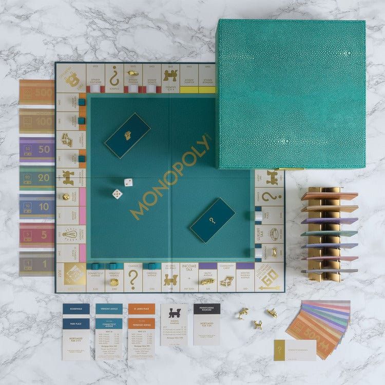 WS Game Company Monopoly Del Mar Shagreen Edition