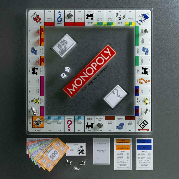 WS Game Company Monopoly Glass Edition