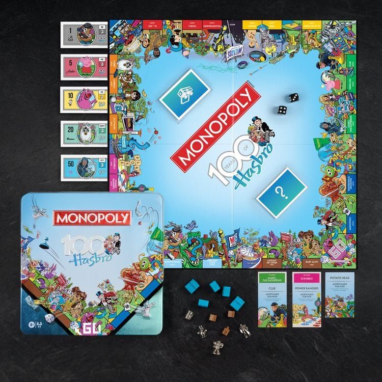 WS Game Company Monopoly Hasbro 100th Anniversary Edition