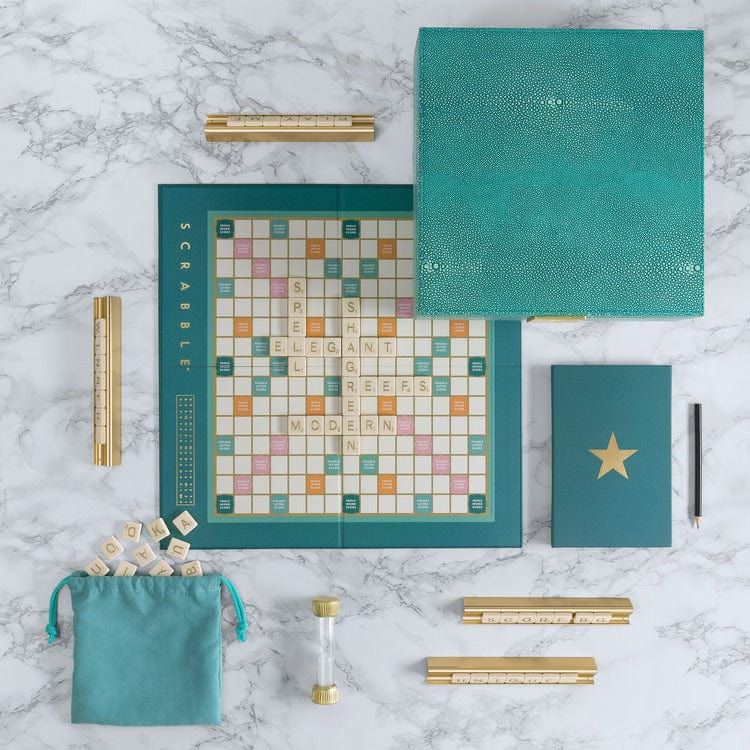 WS Game Company Scrabble Del Mar Shagreen Edition