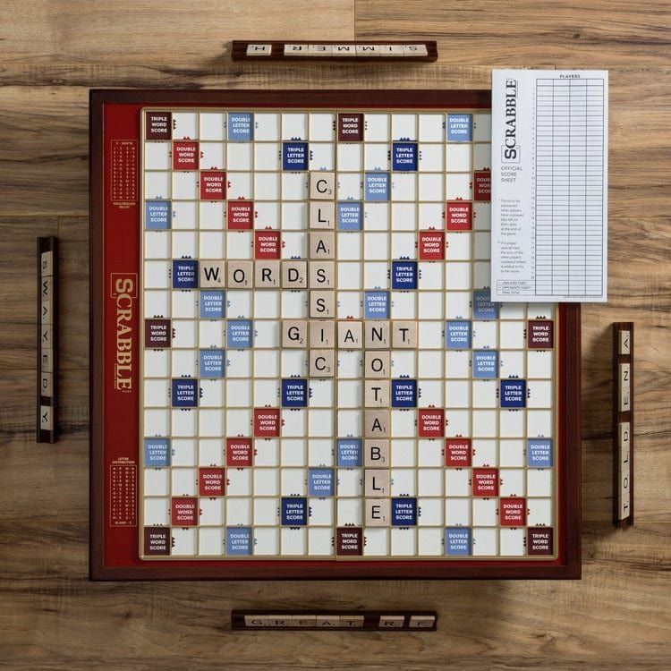 WS Game Company Scrabble Giant Deluxe Edition