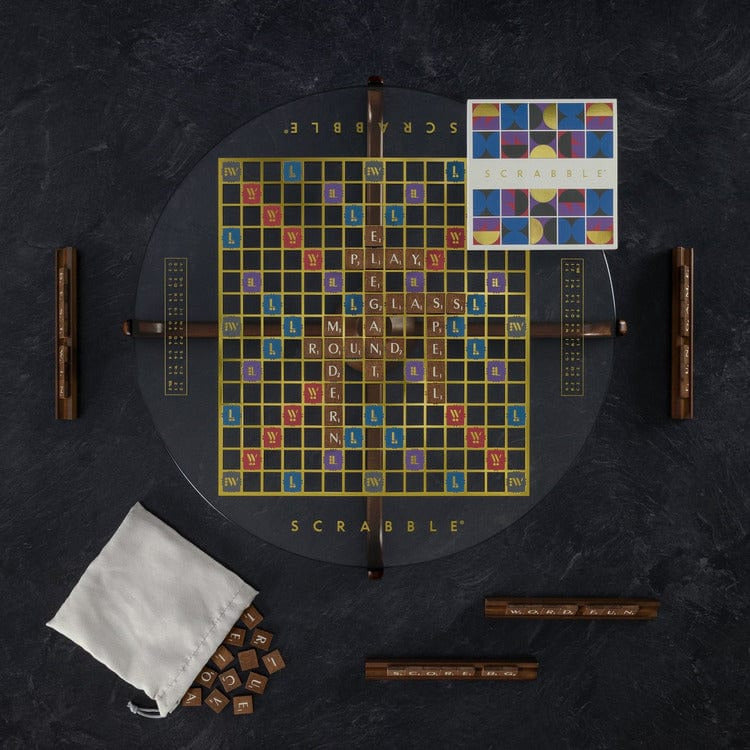 WS Game Company Scrabble Prisma Glass Edition