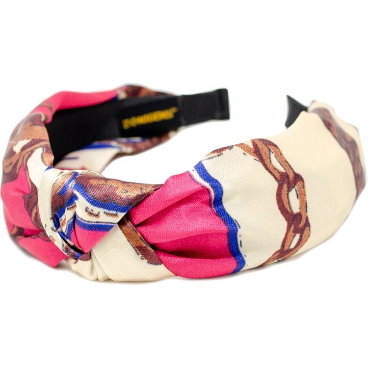 Zomi Gem Silk Knot Headband - Pink