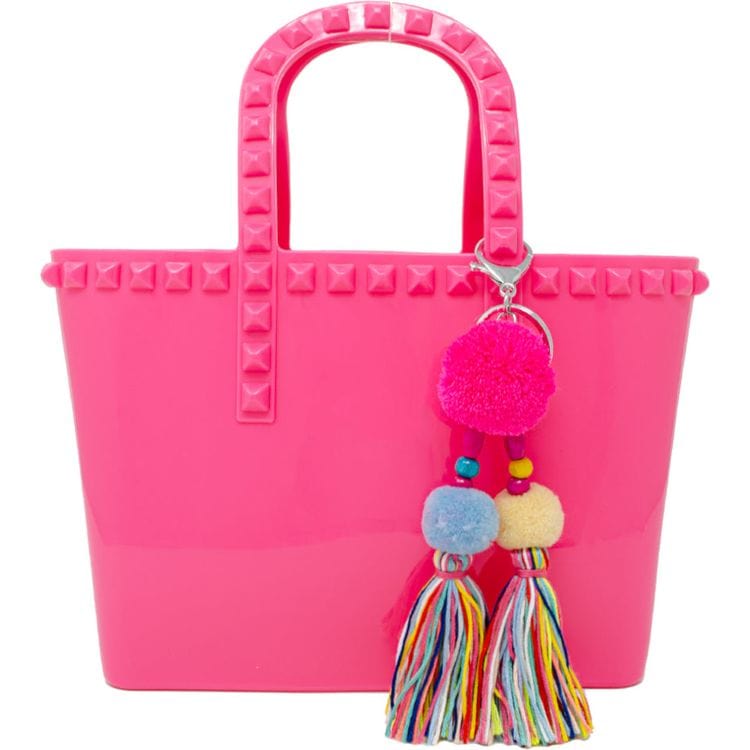 Zomi Gem Tiny Jelly Tote Bag - Hot Pink